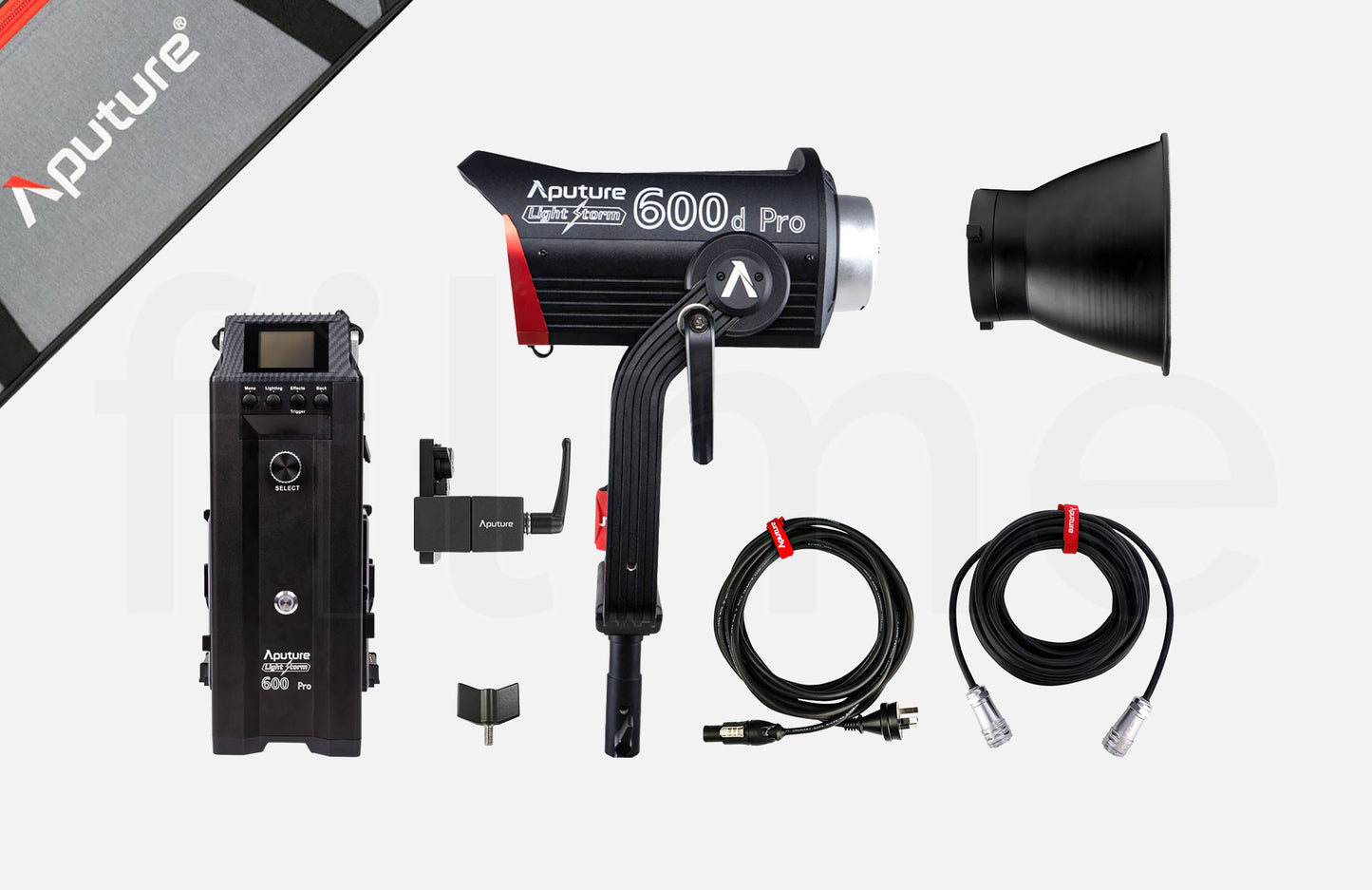 Accessoires inclus avec la location Aputure LS 600D Pro à Paris chez Filme