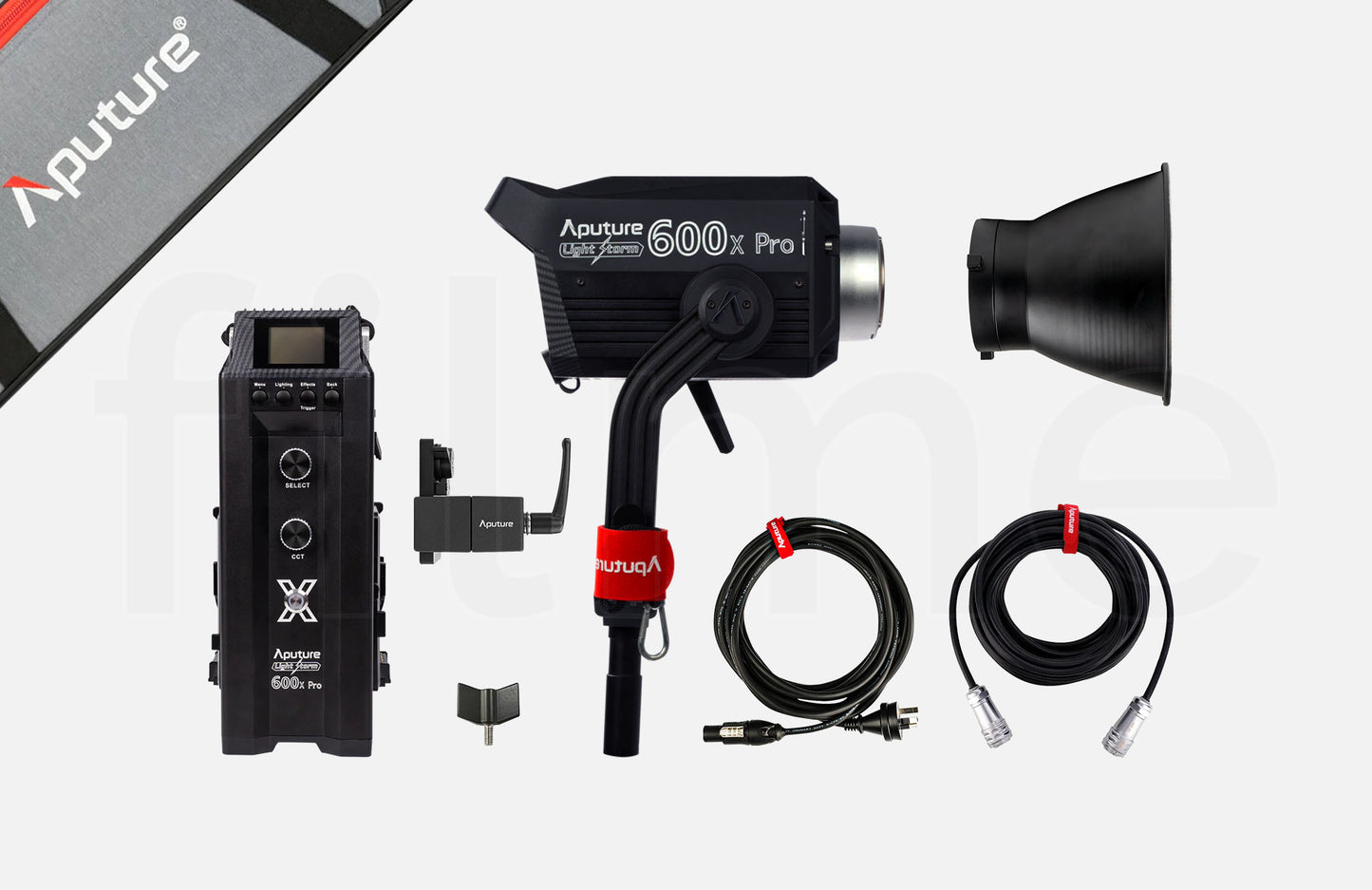 Accessoires inclus avec la location Aputure LS 600X Pro à Paris chez Filme