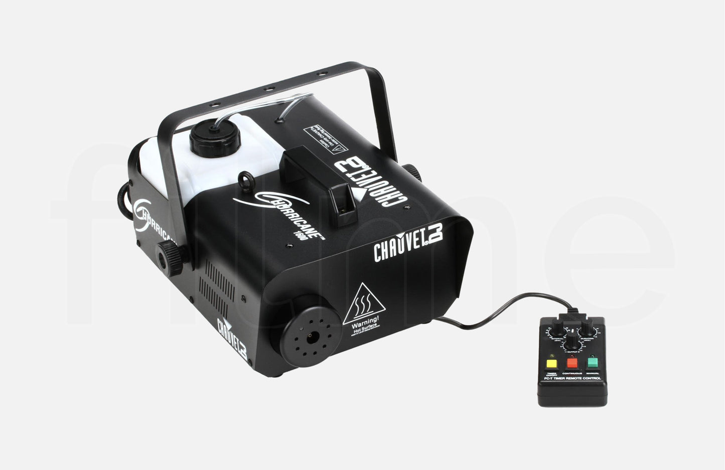 Accessoires inclus avec la location machine à fumée Chauvet Hurricane 1600 à Paris chez Filme
