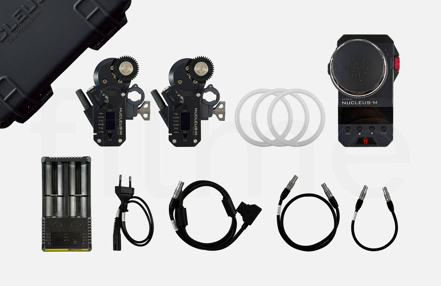 Accessoires inclus avec la location Tilta Nucleus-M partial kit IV – follow focus sans fil à Paris chez Filme
