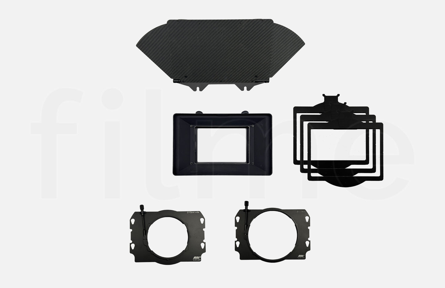 Contenu de la location ARRI LMB 4x5 – kit Matte Box clip-on 3 tiroirs à Paris et Montreuil chez Filme