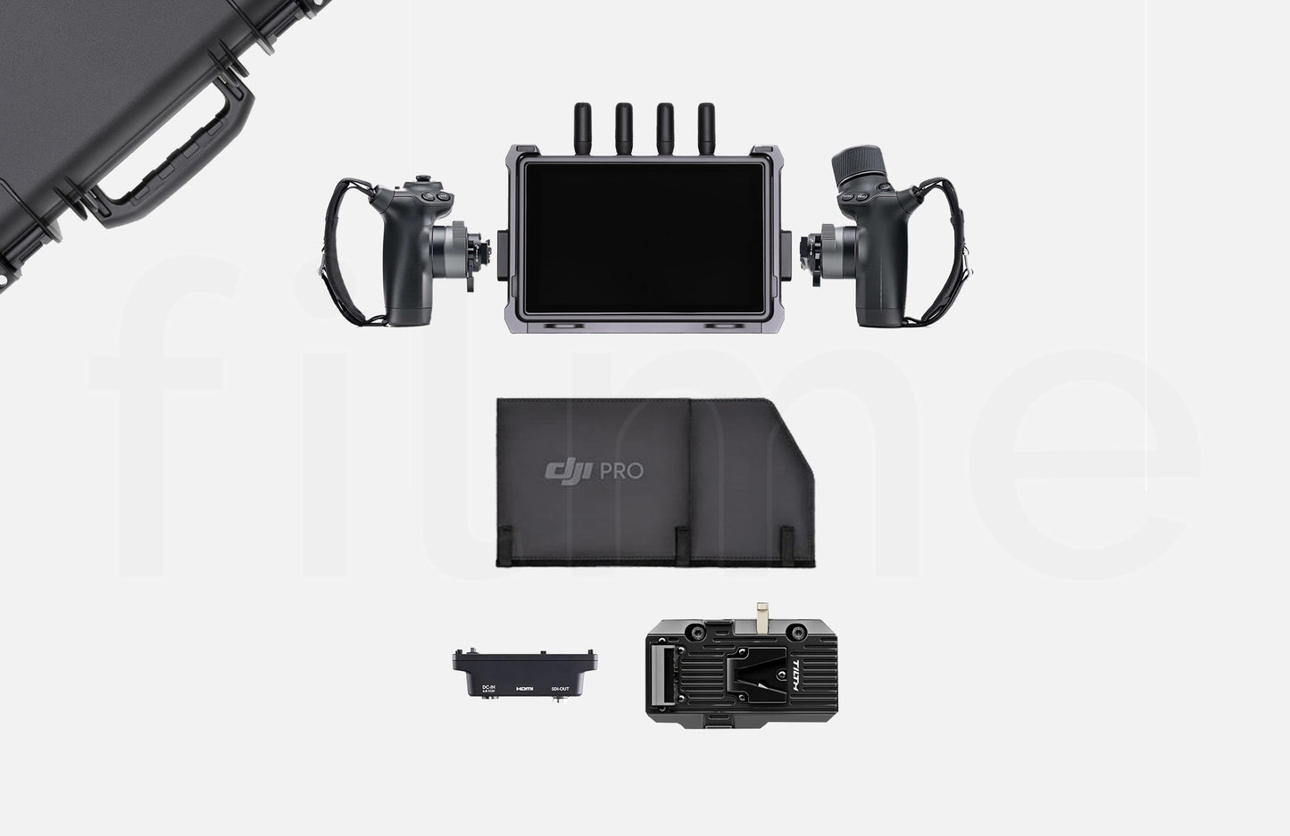Contenu de la location DJI Transmission – bundle écran sans fil haute luminosité avec contrôle Ronin 4D à Paris et Montreuil chez Filme