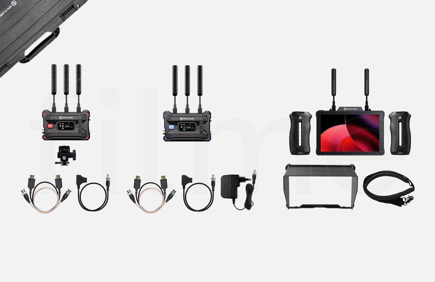 Contenu de la location Hollyland Pyro 7 – kit moniteur sans fil avec TX et RX Pyro S à Paris et Montreuil chez Filme