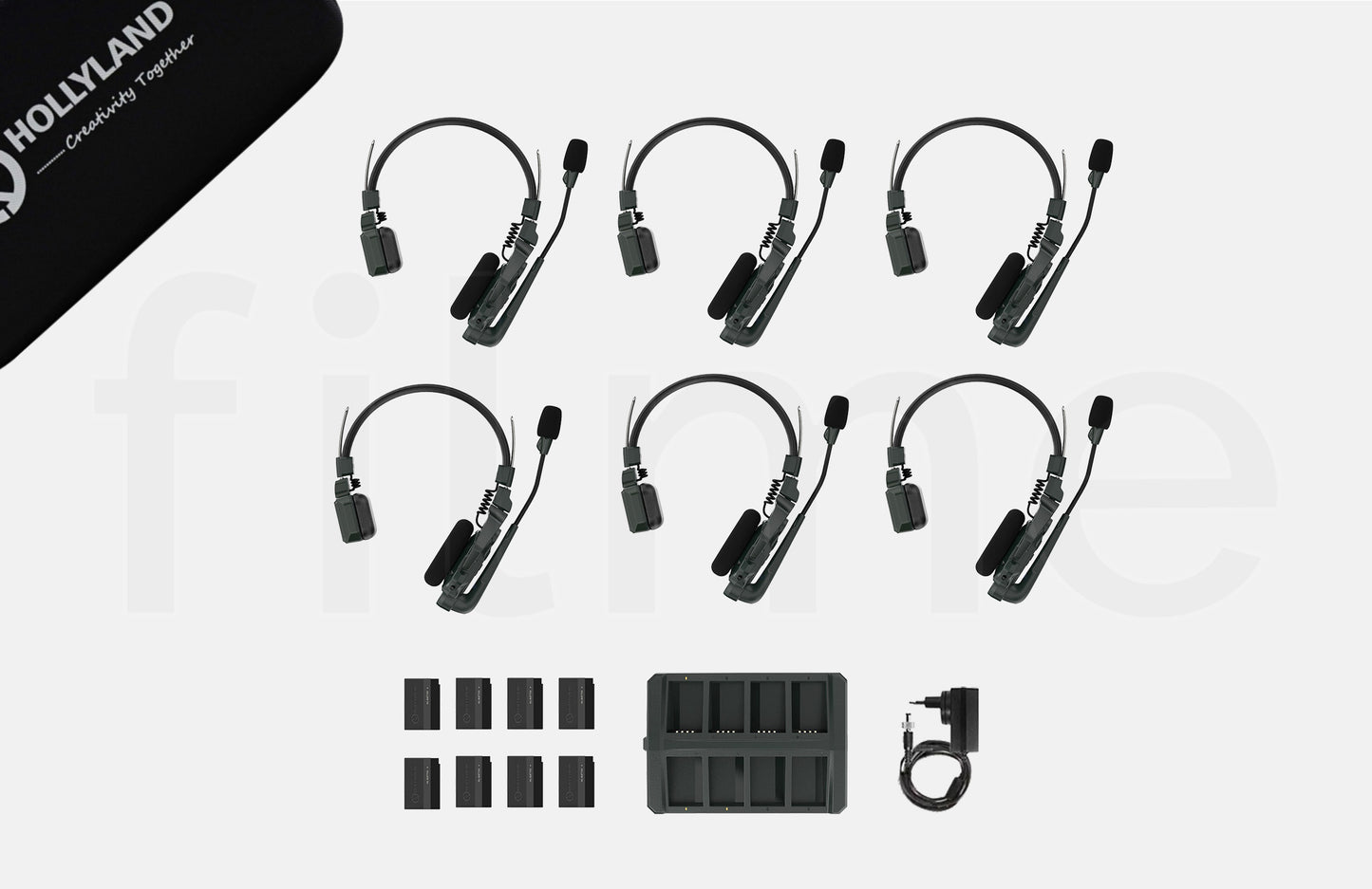 Contenu de la location Intercom Hollyland Solidcom C1 6 casques à Paris chez Filme