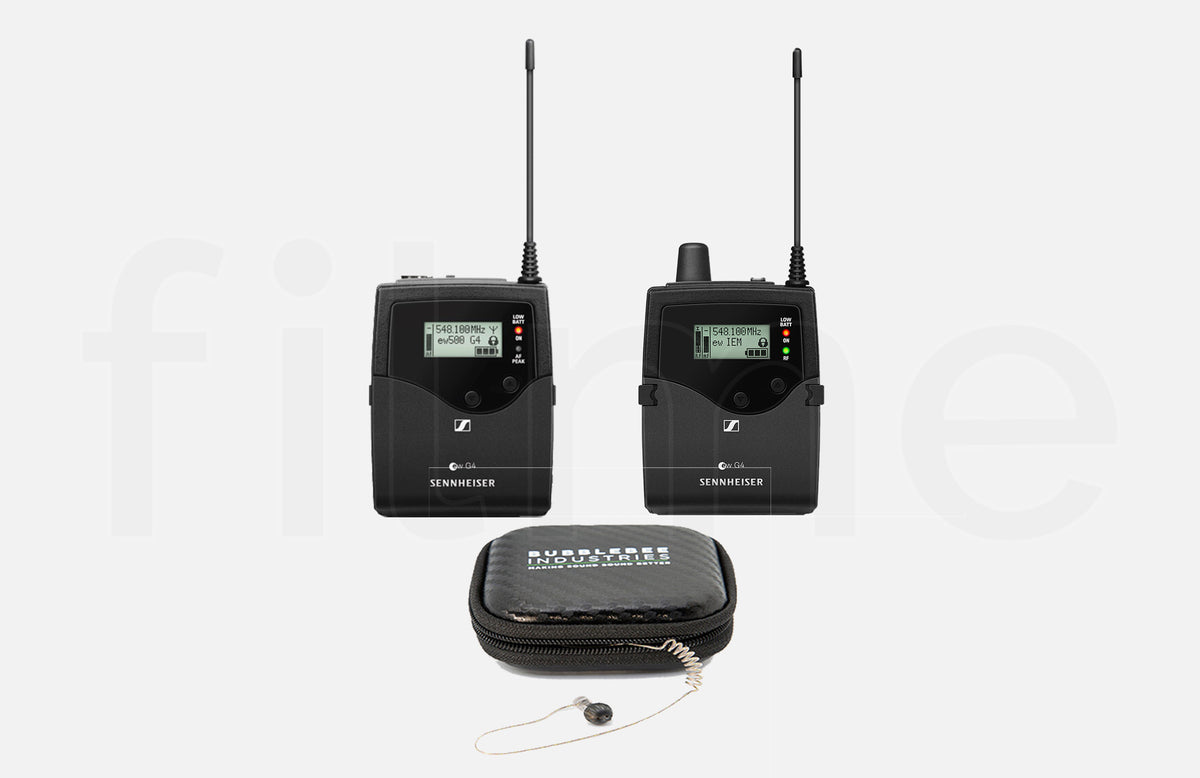 Location Retour HF Sennheiser EW IEM G4 – kit pocket avec oreillette Bubblebee à Paris et Montreuil chez Filme