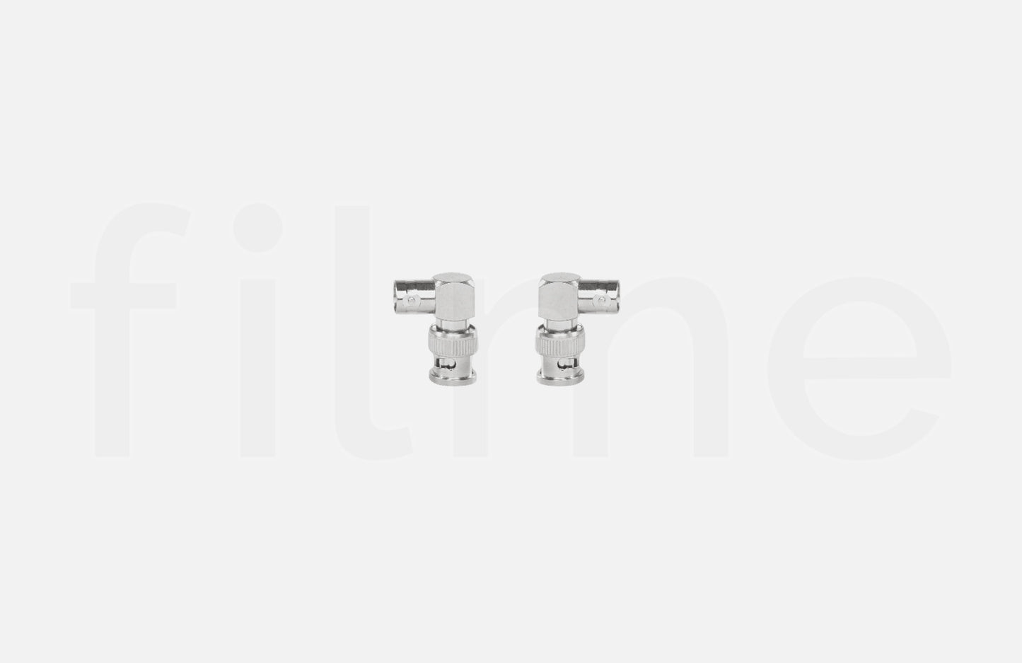 Raccord BNC mâle vers femelle – Angle droit L (lot de 2)