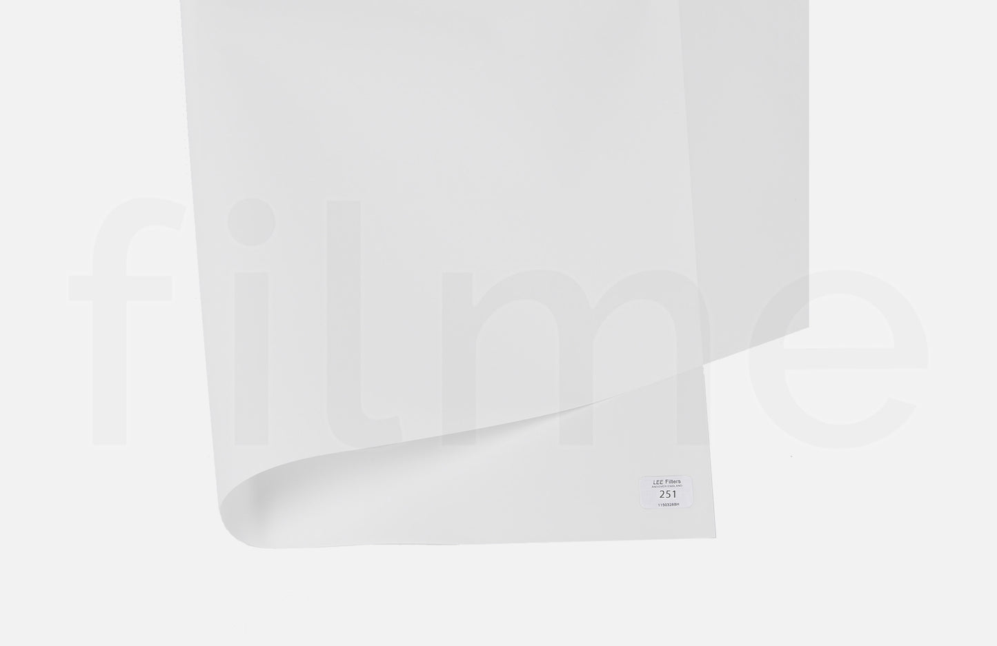 Vente Lee Filter 251 – feuille gélatine white diffusion 1/4 (quarter) 122 x 122 cm