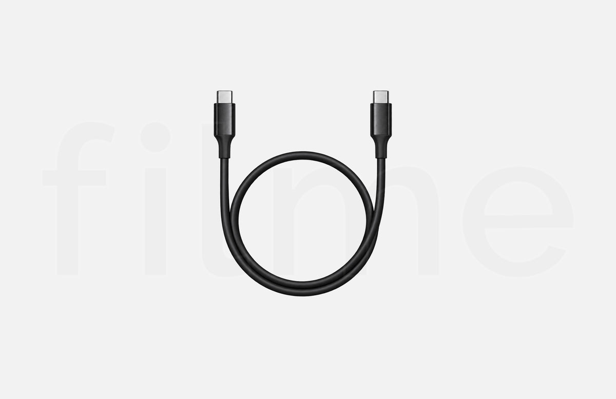 Location câble USB-C 60W noir 50cm à Paris chez Filme