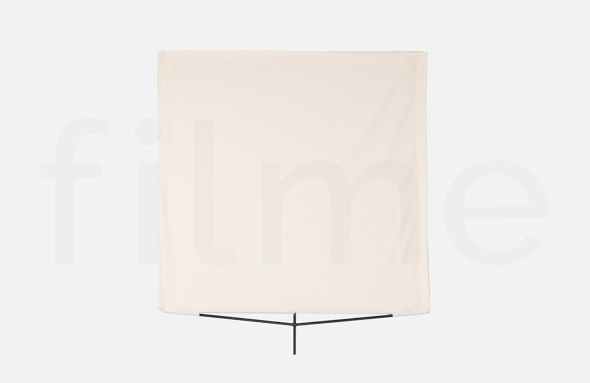 Location floppy unbleached Keylite 100 x 100 cm (40x40'') à Paris chez Filme