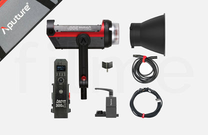 Accessoires inclus avec la location Aputure LS 300D II à Paris chez Filme