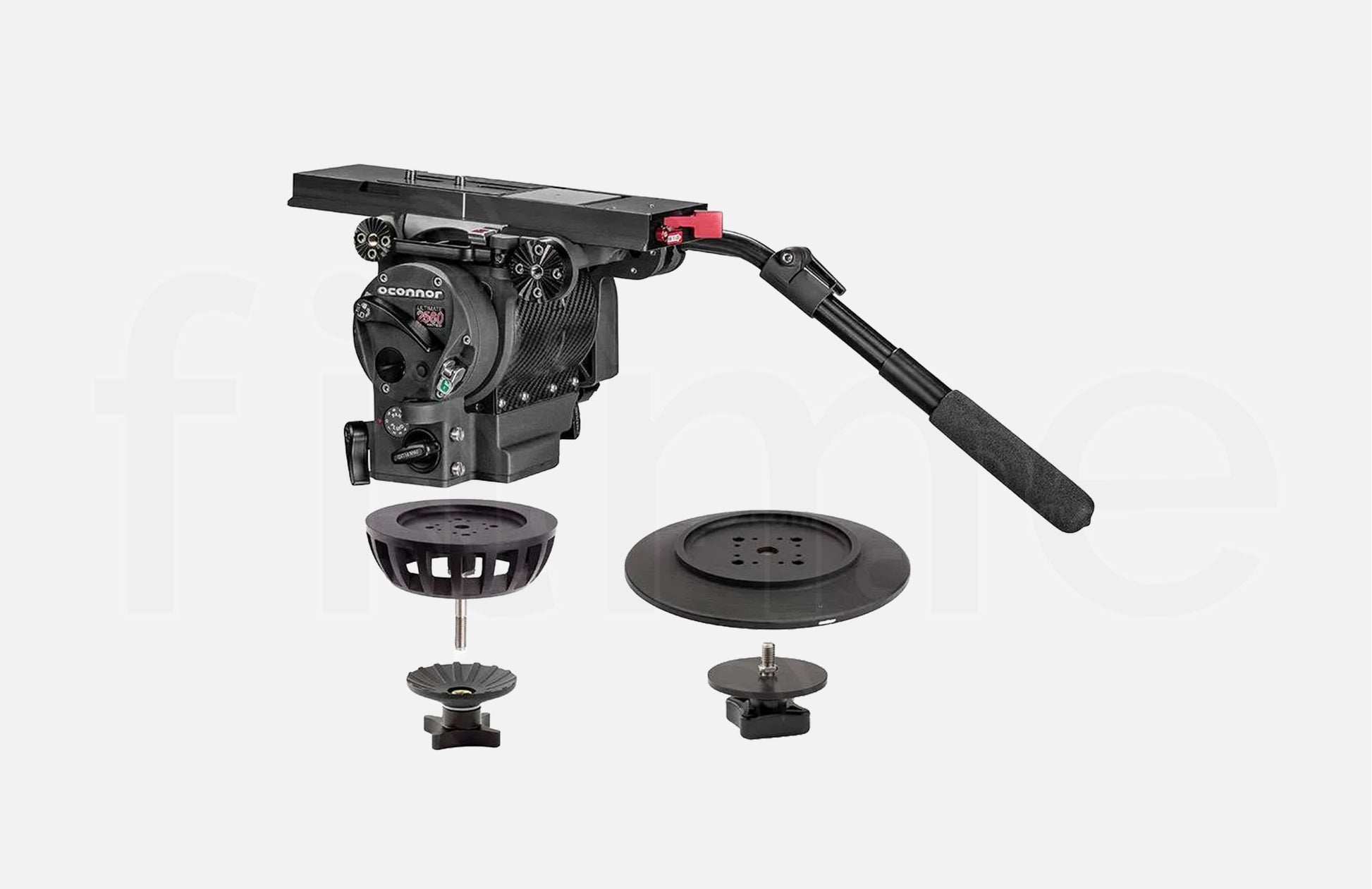 Accessoires inclus avec la location tête fluide OConnor 2560 150mm à Paris chez Filme