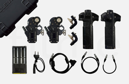 Accessoires inclus avec la location Tilta Nucleus-M partial kit V – follow focus sans fil à Paris chez Filme