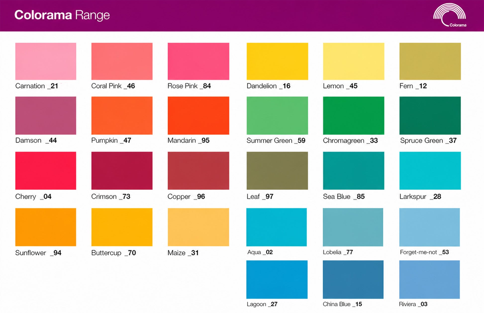 Accessoires inclus avec la location Vente fond papier Colorama ou BD 2,72m x 11m couleur au choix (vente) à Paris chez Filme
