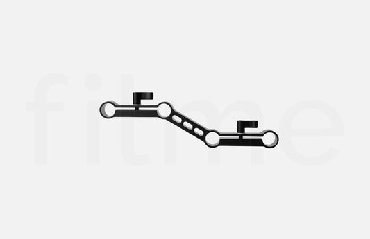 Adaptateur offset Z-shape pour rods 15 mm