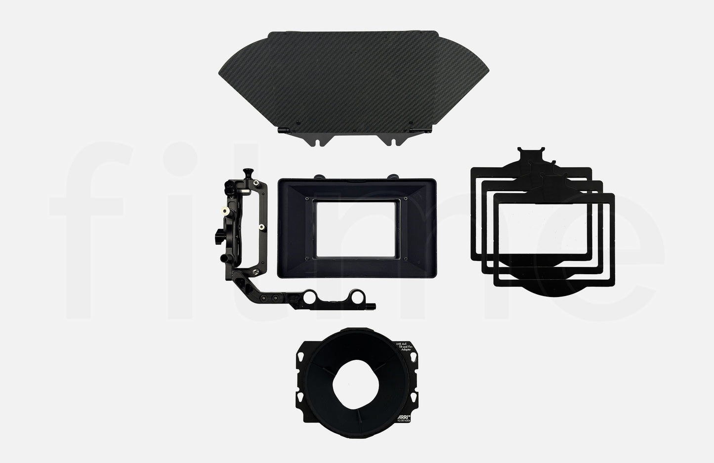 Contenu de la location ARRI LMB 4x5 – kit Matte Box swing away 3 tiroirs à Paris et Montreuil chez Filme