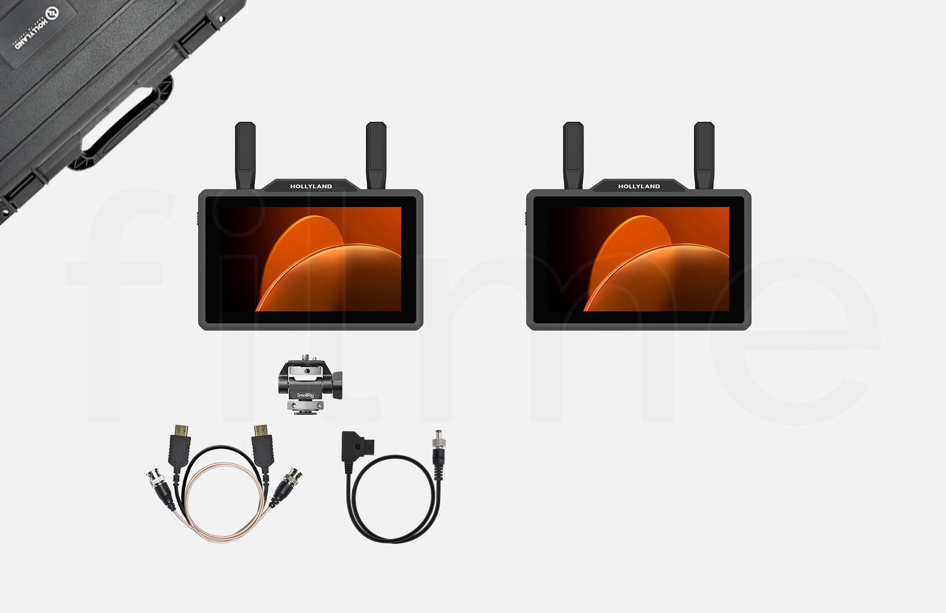 Contenu de la location Hollyland Pyro 5 – kit 2 moniteurs sans fil à Paris et Montreuil chez Filme