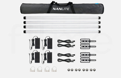 Contenu de la location Nanlite PavoTube II 30XR – kit de 4 tubes LED à Paris et Montreuil chez Filme