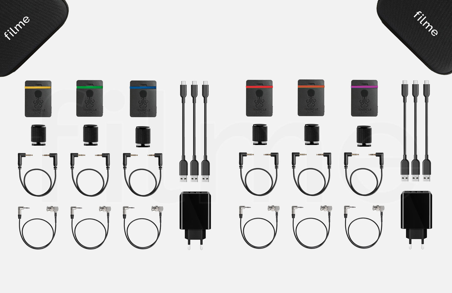 Contenu de la location Tentacle Sync E – kit de 6 générateurs de timecode à Paris et Montreuil chez Filme