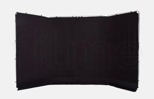 Fond noir panoramique 4 x 2,3 m Manfrotto