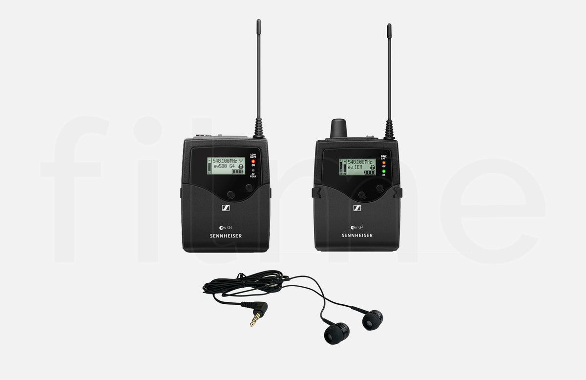 Location Kit retour HF Sennheiser EW IEM G4 + oreillette Bubblebee à Paris et Montreuil chez Filme
