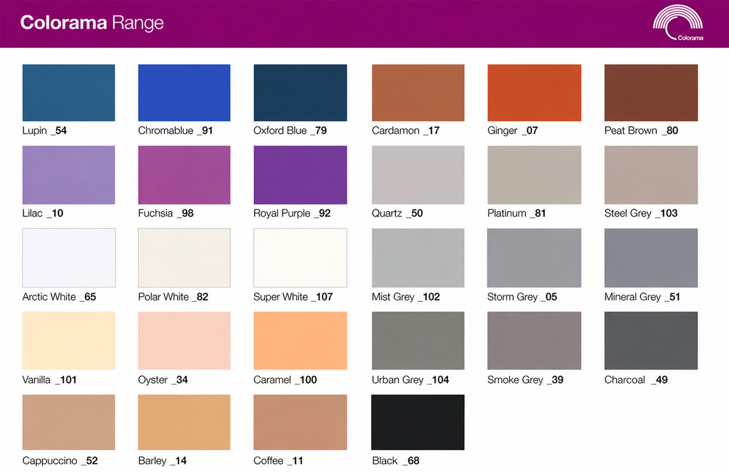 Fond papier Colorama ou BD 2,72m x 11m couleur au choix (vente)