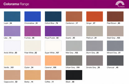 Fond papier Colorama ou BD 2,72m x 11m couleur au choix (vente)