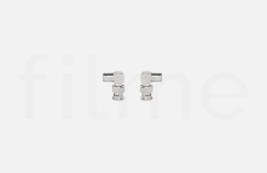 Raccord BNC mâle vers femelle – Angle droit L (lot de 2)