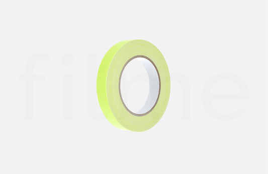 Location gaffer fluo jaune rouleau 25mm x 25m à Paris chez Filme