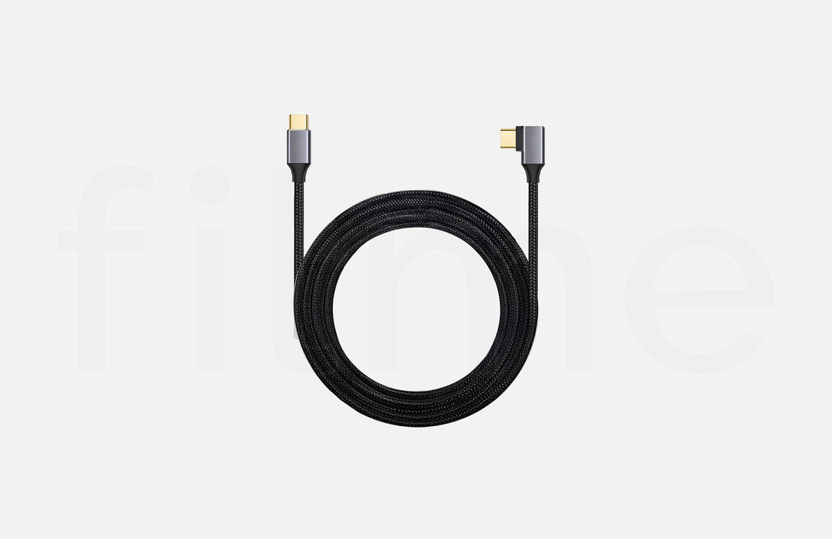 Location câble USB-C DATA 20Gbps coudé simple 3m à Paris chez Filme