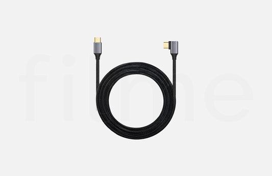 Location câble USB-C DATA 20Gbps coudé simple 3m à Paris chez Filme