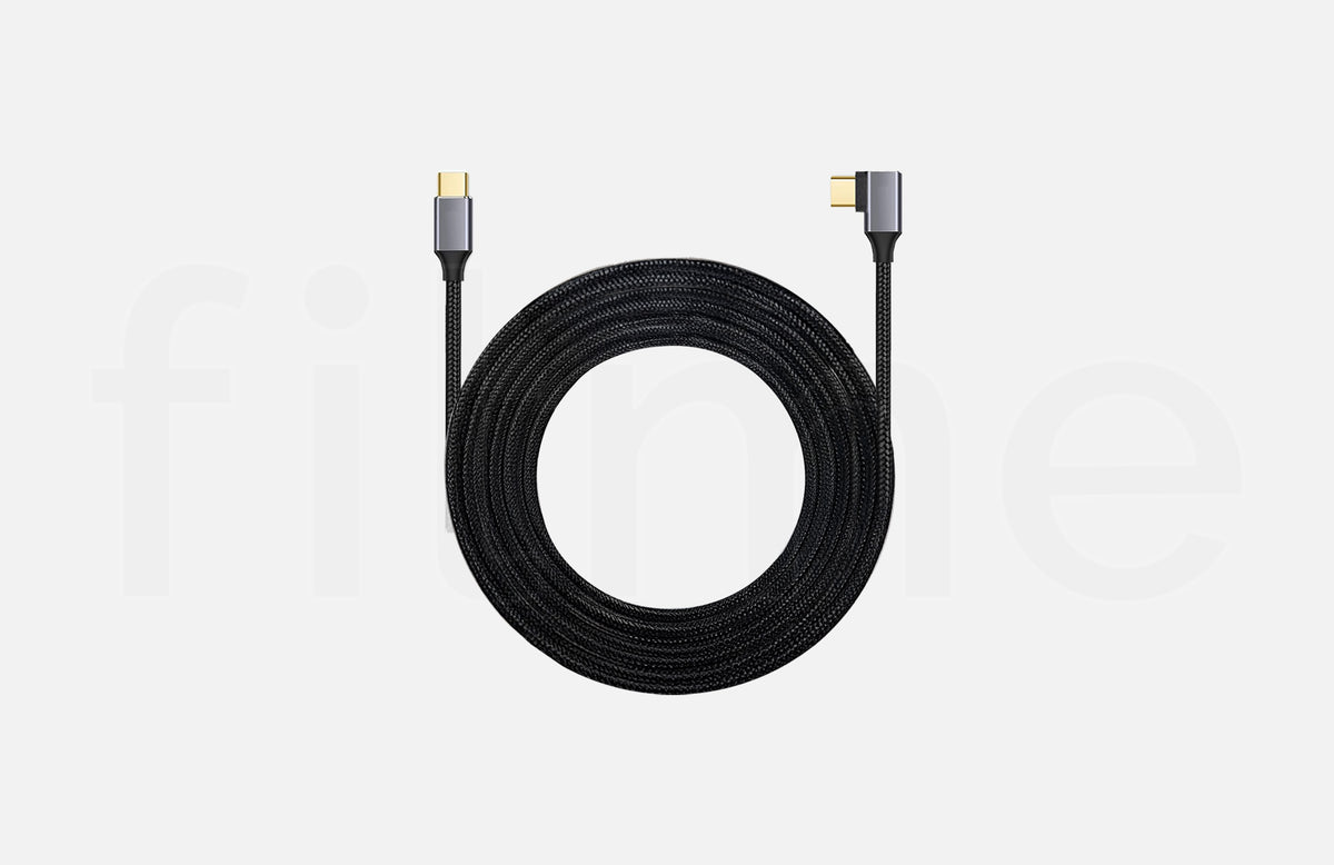 Location câble USB-C DATA 20Gbps coudé simple 5m à Paris chez Filme